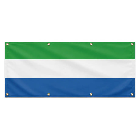 Drapeau sierra leone polyester résistant aux intempéries