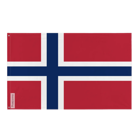 Drapeau de svalbard et jan mayen plusieurs tailles en polyester - pixelforma