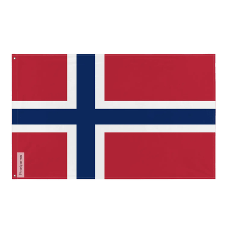 Drapeau de svalbard et jan mayen plusieurs tailles en polyester - pixelforma