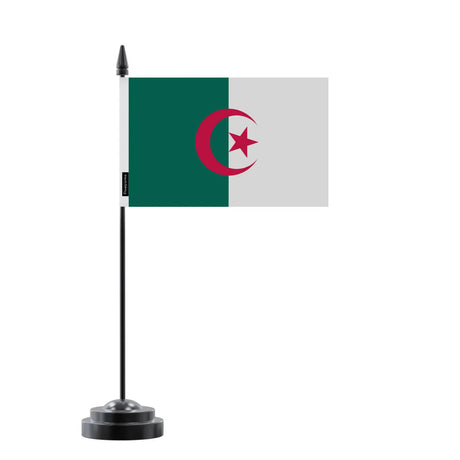 Drapeau de table algérie en polyester - pixelforma
