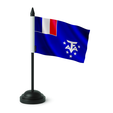 Drapeau de table antarctique française en polyester - pixelforma