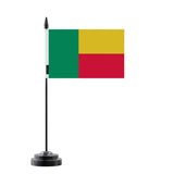 Drapeau de Table Bénin en Polyester - Pixelforma 