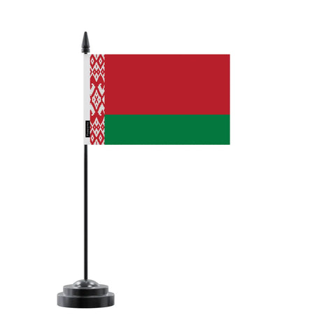 Drapeau de table biélorussie en polyester - pixelforma