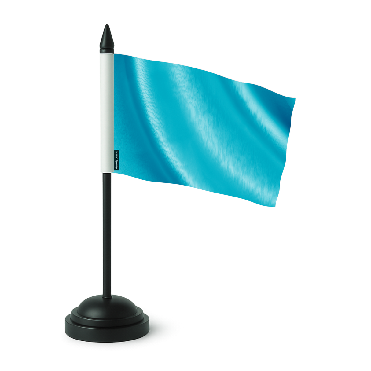 Drapeau de table bleu en polyester - pixelforma