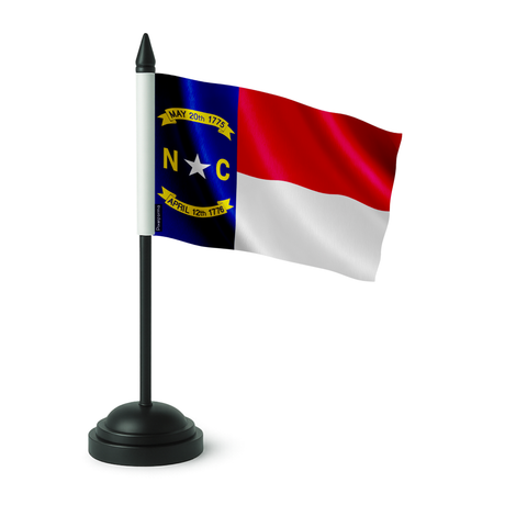 Drapeau de table caroline du nord en polyester - pixelforma