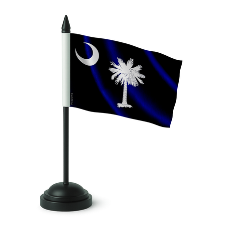 Drapeau de table caroline du sud en polyester - pixelforma