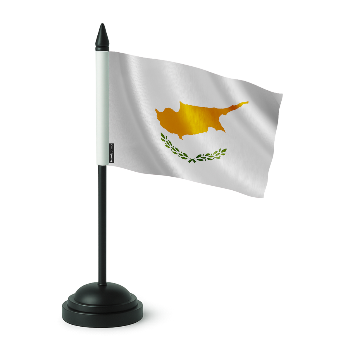 Drapeau de table chypre en polyester - pixelforma