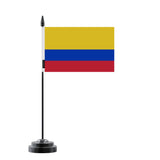 Drapeau de table colombie en polyester - pixelforma