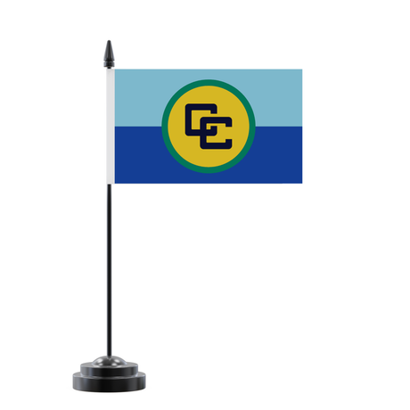 Drapeau de table communauté caribéenne en polyester - pixelforma