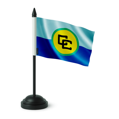 Drapeau de table communauté caribéenne en polyester - pixelforma