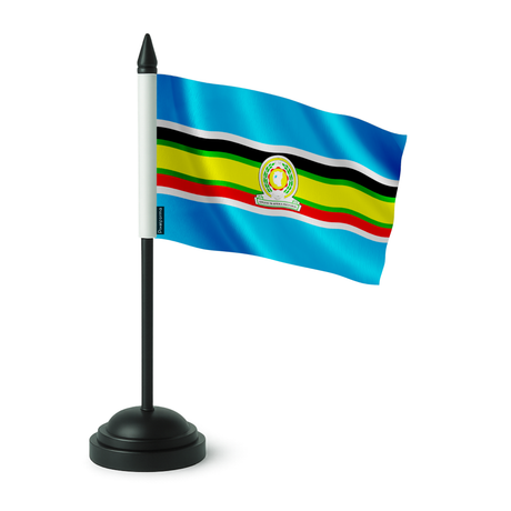 Drapeau de table communauté d’afrique de l’est en polyester - pixelforma