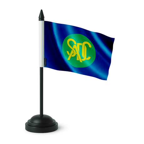 Drapeau de table communauté de développement d’afrique australe en polyester - pixelforma