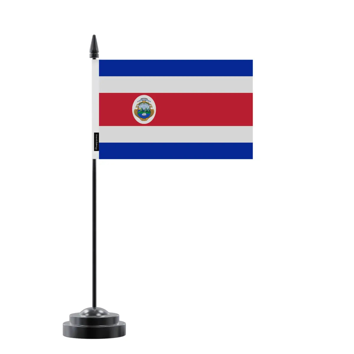 Drapeau de Table Costa Rica en Polyester - Pixelforma 