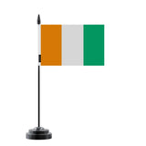 Drapeau de Table Côte Ivoire en Polyester - Pixelforma 