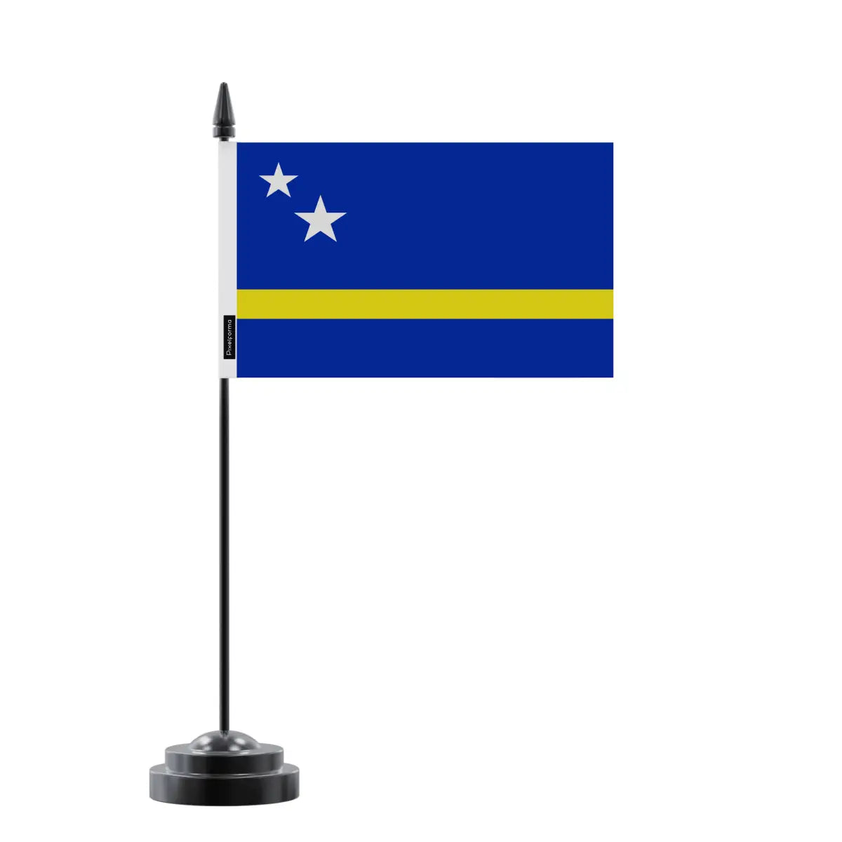 Drapeau de Table Curaçao en Polyester - Pixelforma 