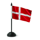 Drapeau de table danemark en polyester - pixelforma