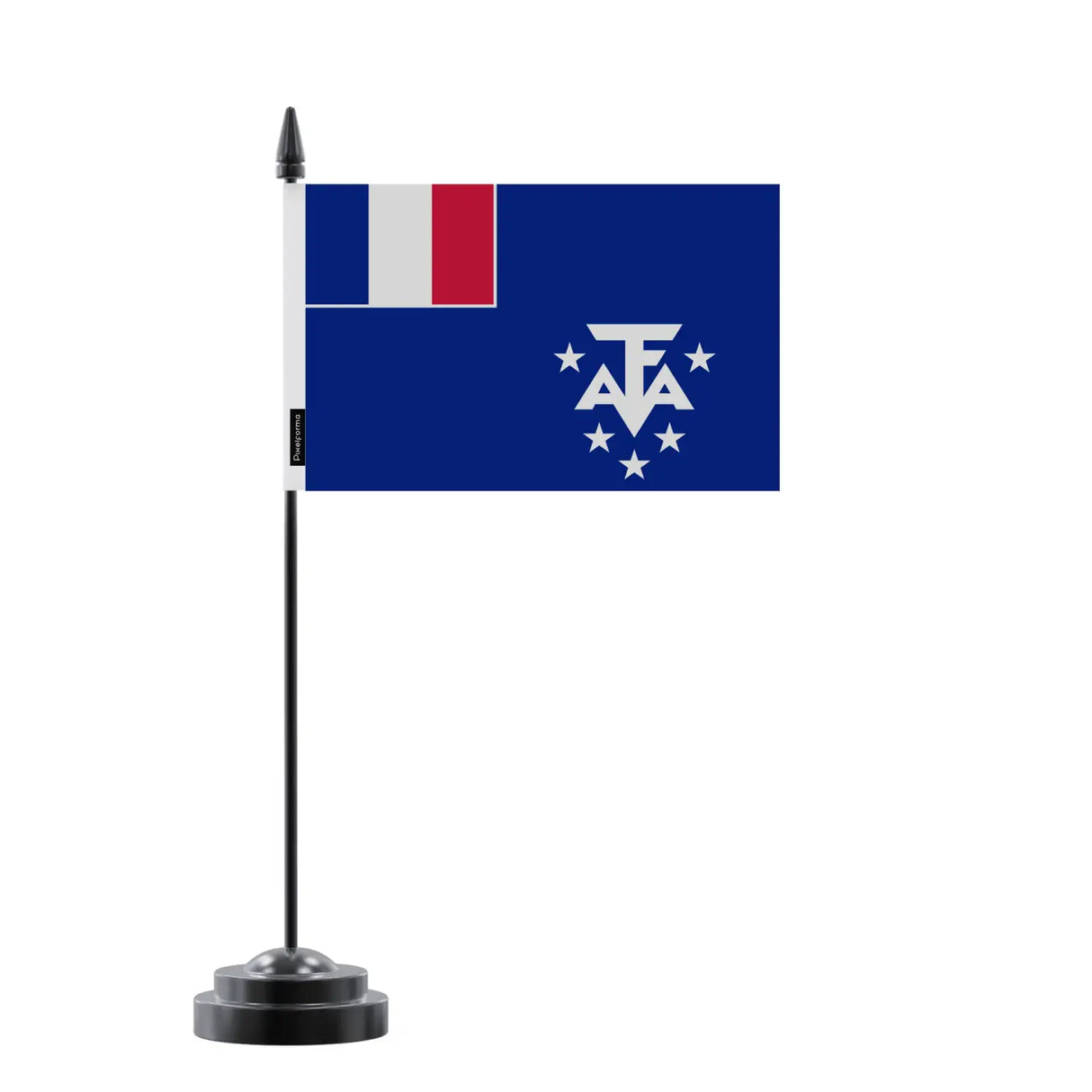 Drapeau de table d’antarctique française en polyester - pixelforma