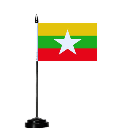 Burma Table Flag - Pixelforma