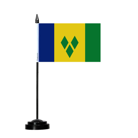 Saint Vincent and the Grenadines Table Flag - Pixelforma