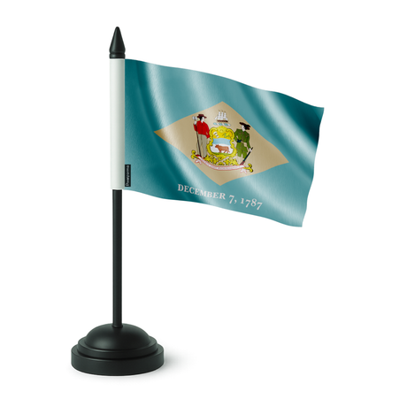 Drapeau de table delaware en polyester - pixelforma
