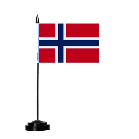 Drapeau de Table Drapeau du Svalbard et de Jan Mayen - Pixelforma