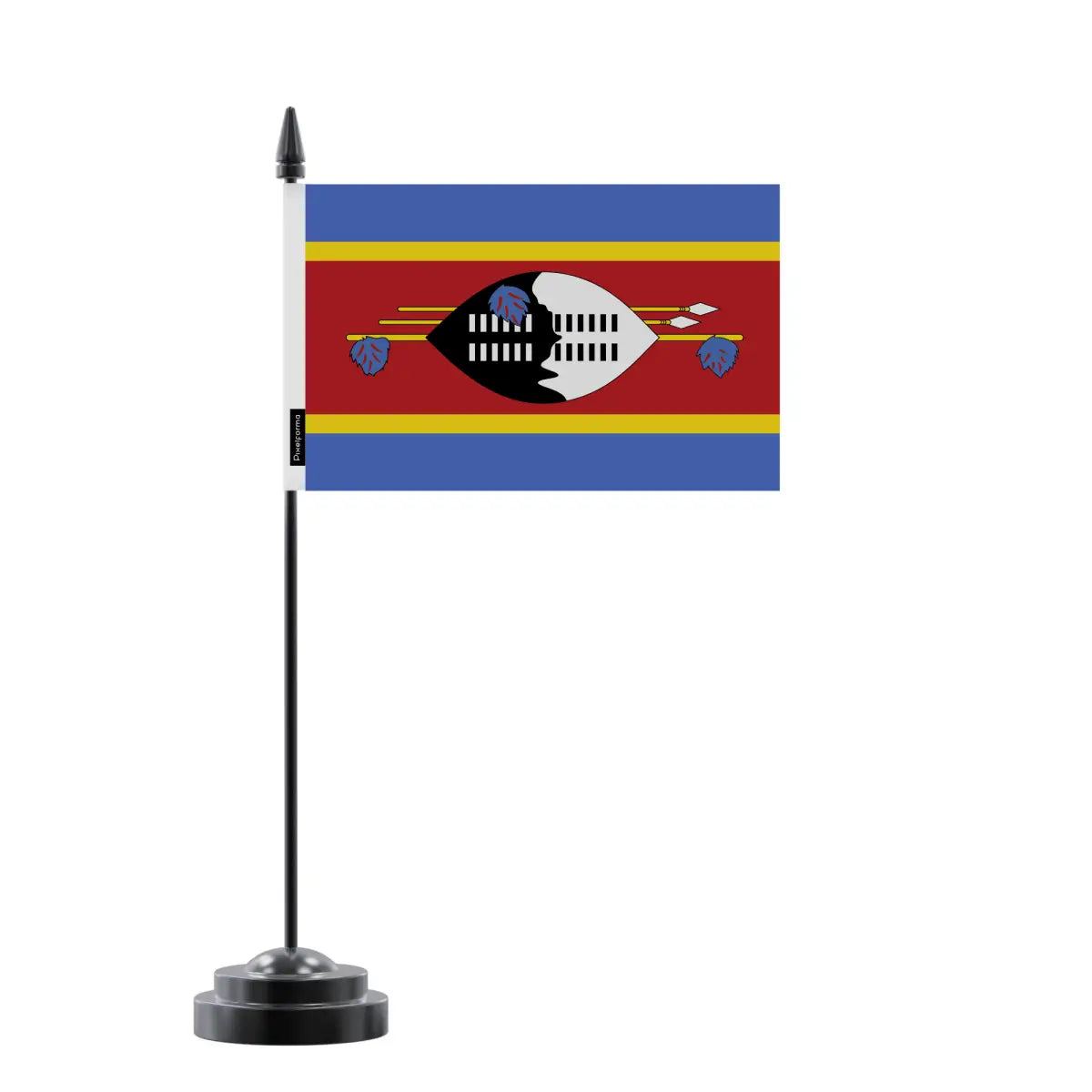 Drapeau de Table Eswatini en Polyester - Pixelforma 