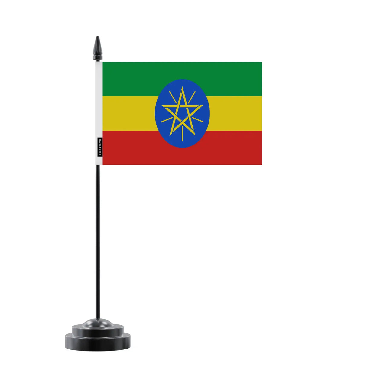Drapeau de table éthiopie en polyester - pixelforma
