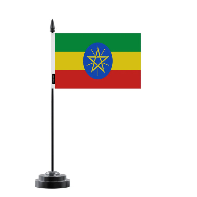 Drapeau de table éthiopie en polyester - pixelforma