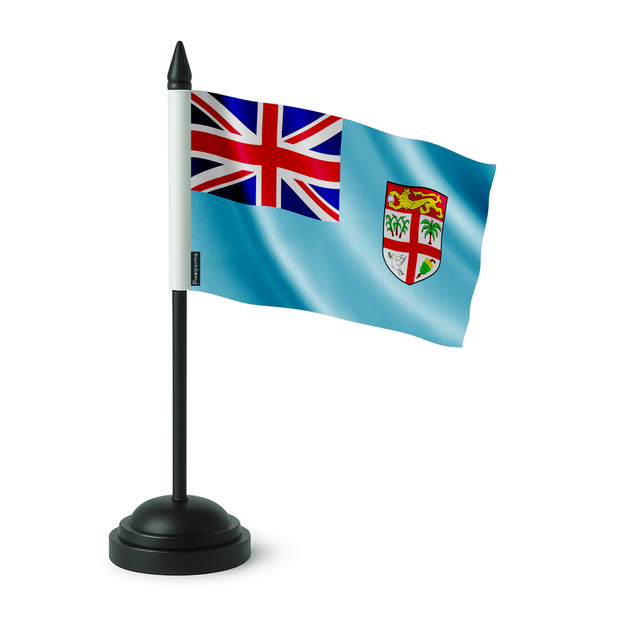 Drapeau de table fidji en polyester - pixelforma