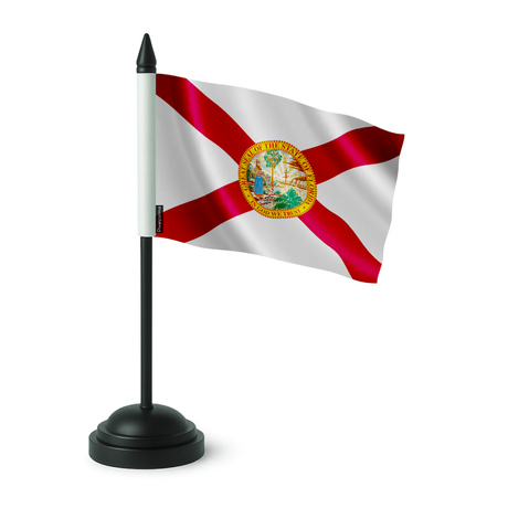 Drapeau de table floride en polyester - pixelforma