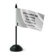 Drapeau de table france couleur noire unipolaire élégant