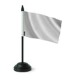 Drapeau de table france gris clair polyester socle plastique