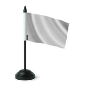 Drapeau de table france gris clair polyester socle plastique