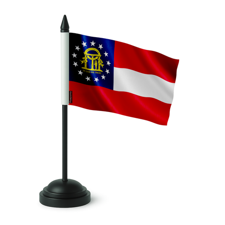 Drapeau de table géorgie en polyester - pixelforma
