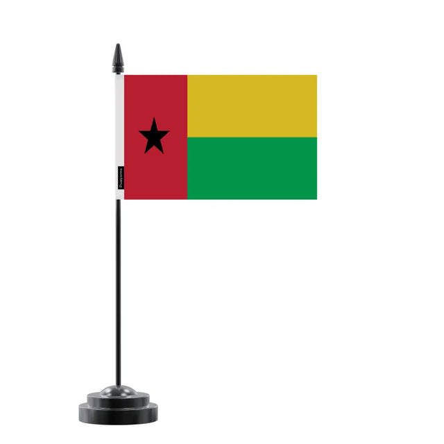 Drapeau de Table Guinée-Bissau en Polyester - Pixelforma 