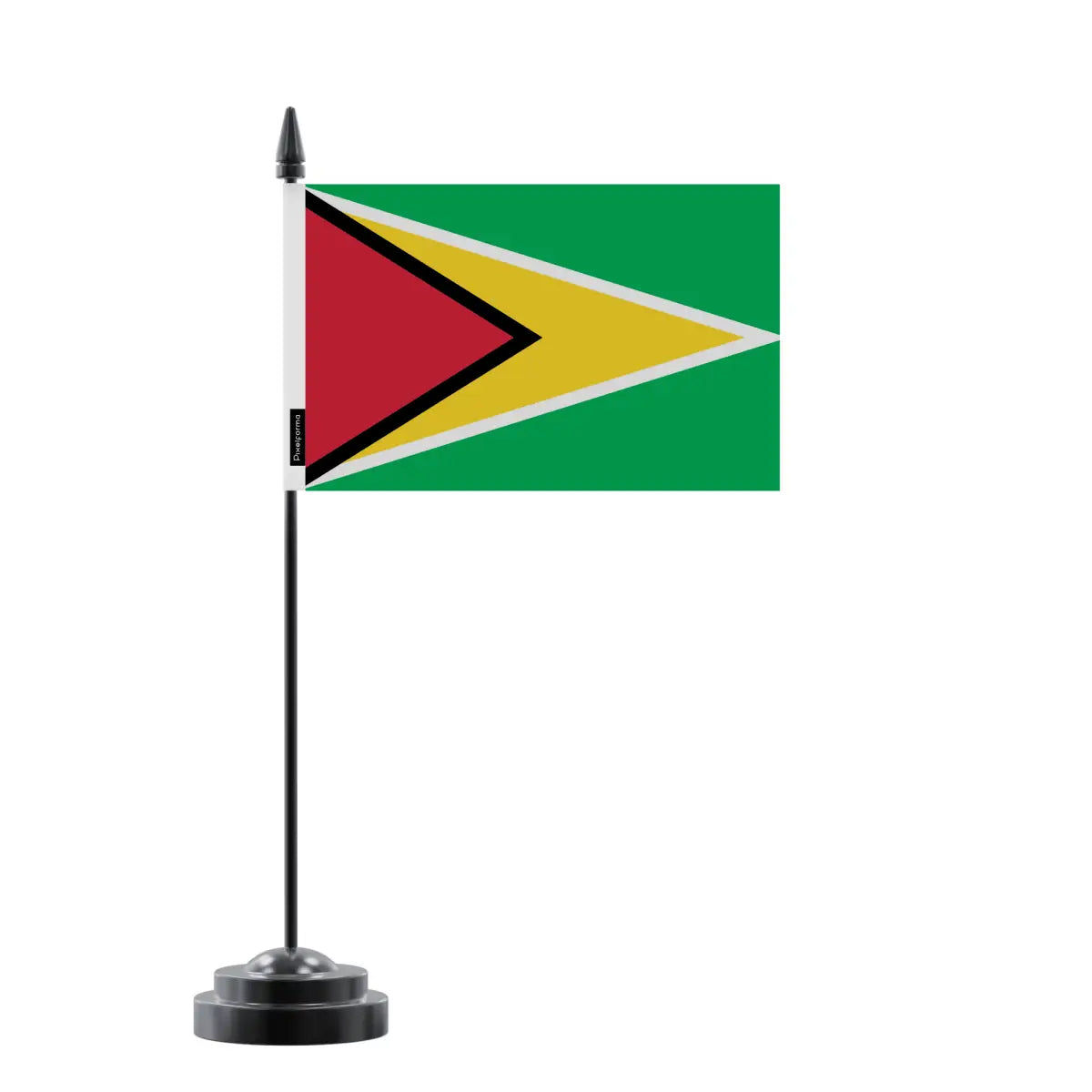 Drapeau de Table Guyana en Polyester - Pixelforma 