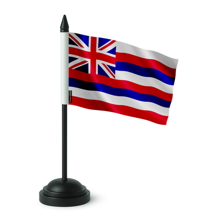 Drapeau de table hawaï en polyester - pixelforma