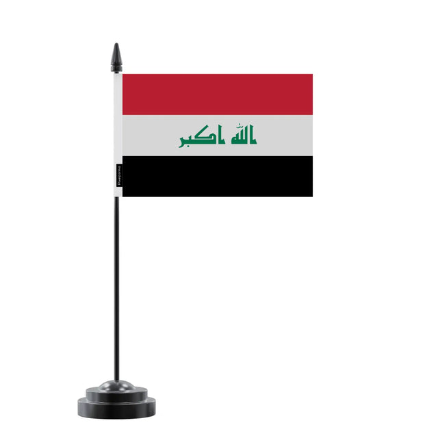 Drapeau de table irak en polyester - pixelforma