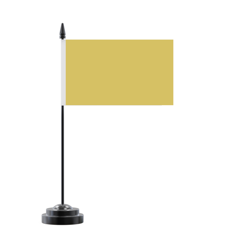 Drapeau de table jaune en polyester - pixelforma