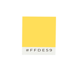 Drapeau de table jaune en polyester - pixelforma