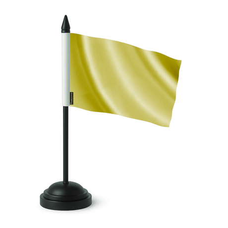 Drapeau de table jaune en polyester - pixelforma