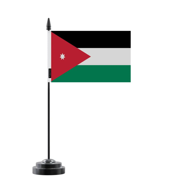 Drapeau de Table Jordanie en Polyester - Pixelforma 