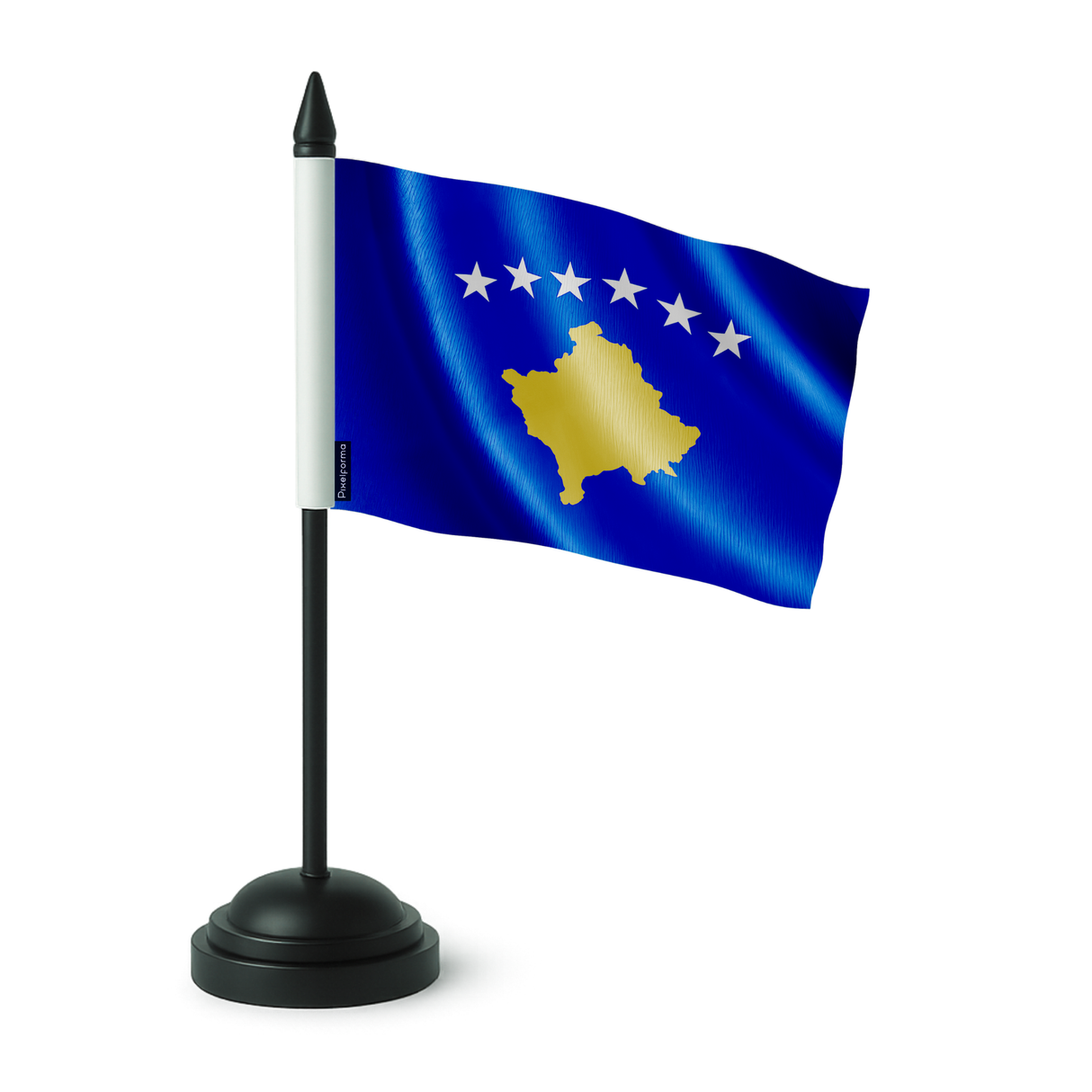Drapeau de table kosovo en polyester - pixelforma