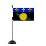 Drapeau de table la guadeloupe en polyester - pixelforma