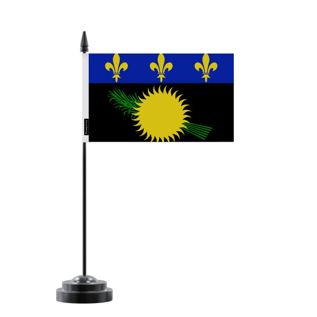 Drapeau de table la guadeloupe en polyester - pixelforma