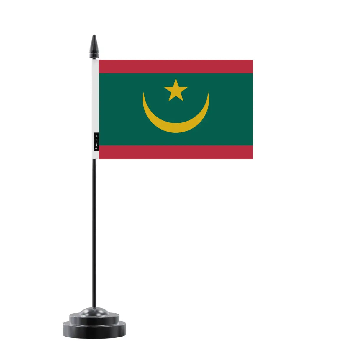 Drapeau de Table la Mauritanie en Polyester - Pixelforma 