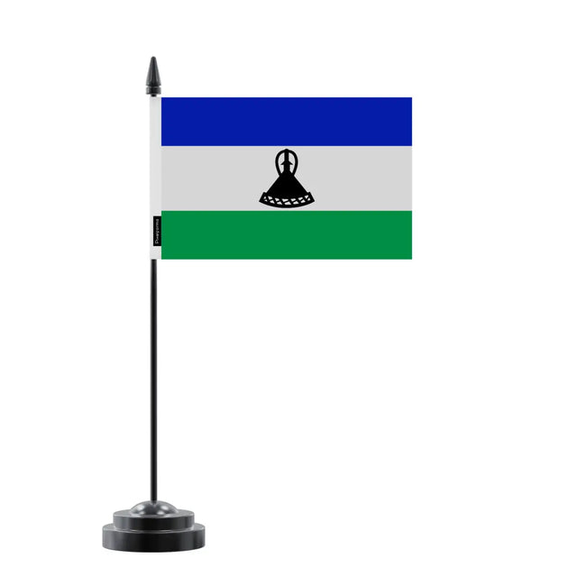 Drapeau de Table Lesotho en Polyester - Pixelforma 