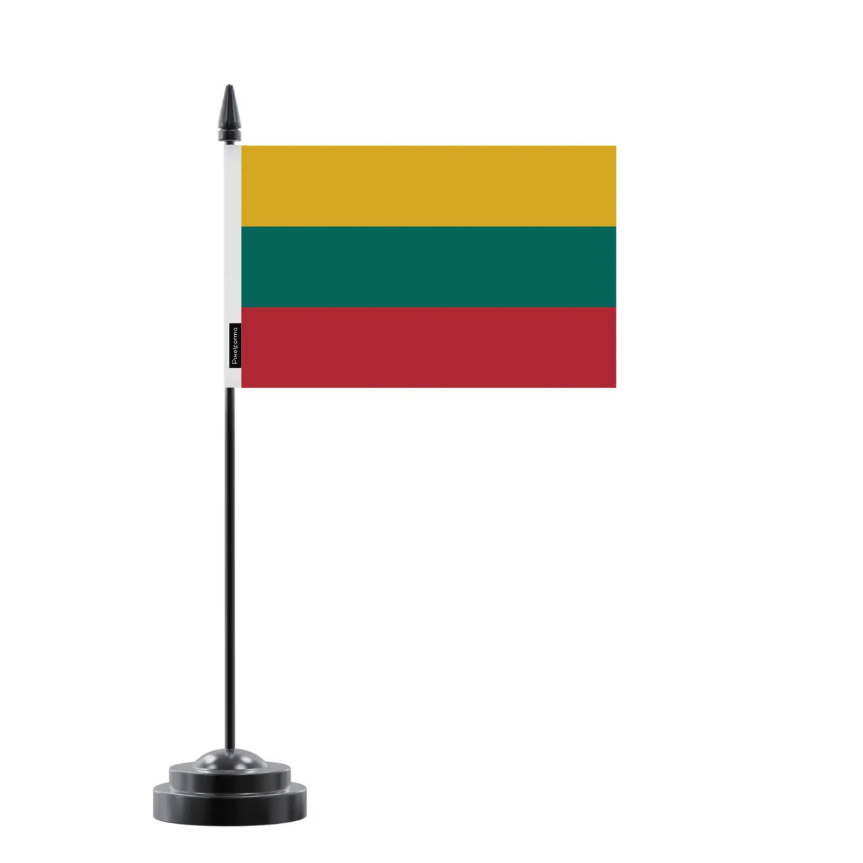 Drapeau de table lituanie en polyester - pixelforma