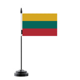 Drapeau de table lituanie en polyester - pixelforma
