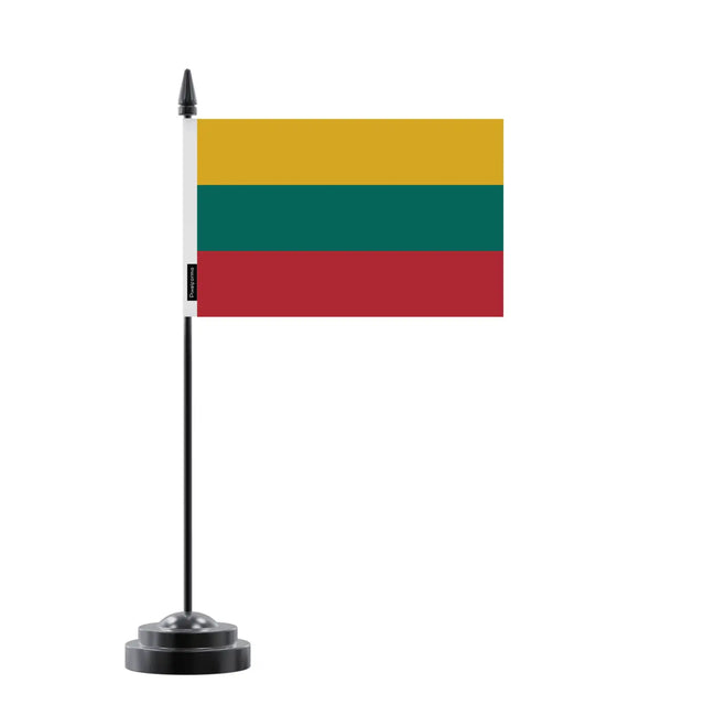 Drapeau de table lituanie en polyester - pixelforma